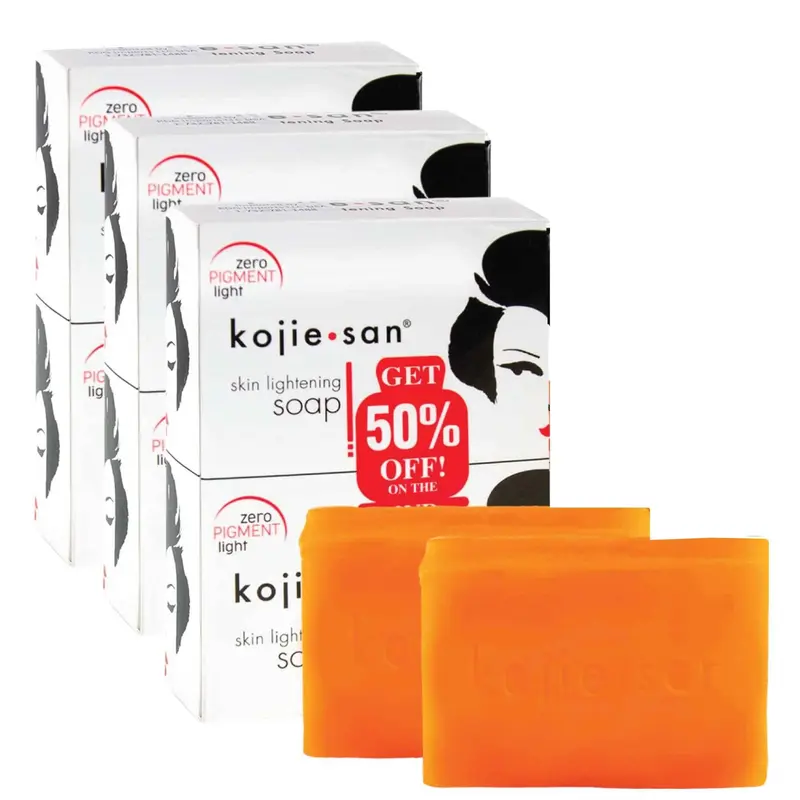 Kojie San Savon Éclaircissant 6x135g – Visage et Corps
