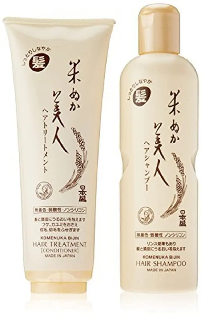 Komenuka Bijin Shampoing Hydratant et Après-Shampoing Sans Parabènes ni Sulfates