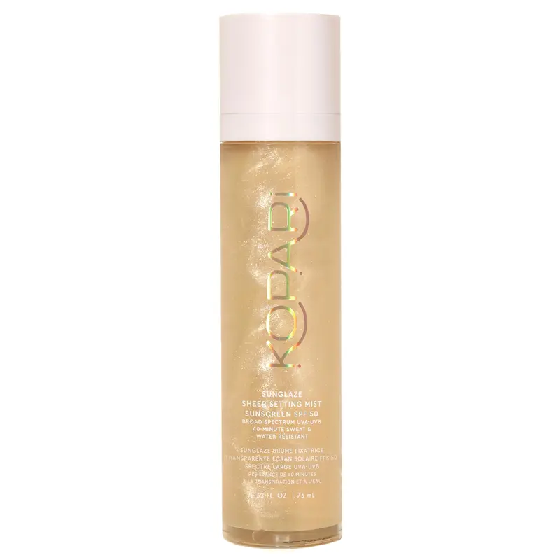 Kopari Sunglaze Brume Fine SPF50 – Fixation légère, hydratante et fini lumineux (2,53 oz)
