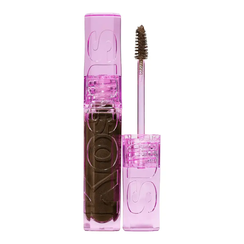 Kosas Air Brow Gel Teinté végan – Sourcils duveteux et volumineux, tenue longue durée (brun foncé)
