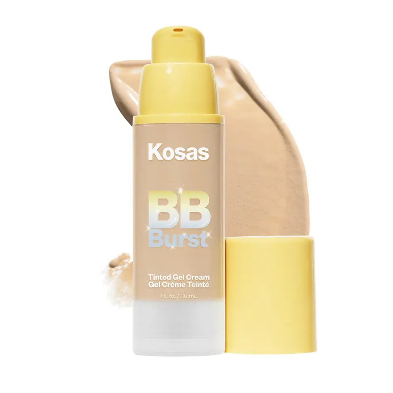 Kosas BB Burst Gel-Crème Teintée - Hydratation active, couvrance légère et modulable - Teinte Olive Neutre Moyenne 22 (30 ml)