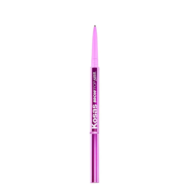 Kosas Brow Pop Nano – Crayon Sourcils 1 mm ultra-précis, look poil-à-poil naturel, longue tenue, hypoallergénique