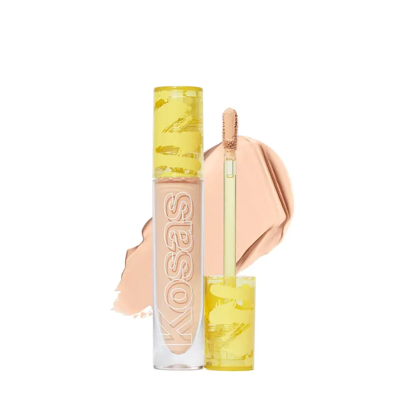 Kosas Revealer Concealer – Correcteur moyen avec acide hyaluronique, végan et hydratant (Teinte 3.8 N)