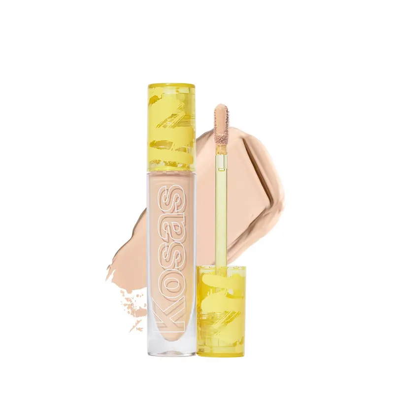 Kosas Revealer Concealer – Couvrance moyenne avec acide hyaluronique, cernes et imperfections, végan et longue tenue (Teinte 3.5 W)