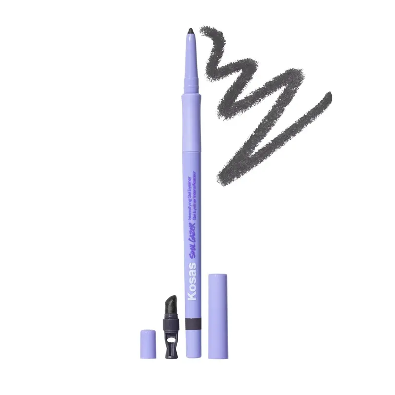 Kosas Soulgazer Gel Eyeliner Orbit – Crayon Gel Waterproof Retractable avec Acide Hyaluronique, Gris Fumé Mat