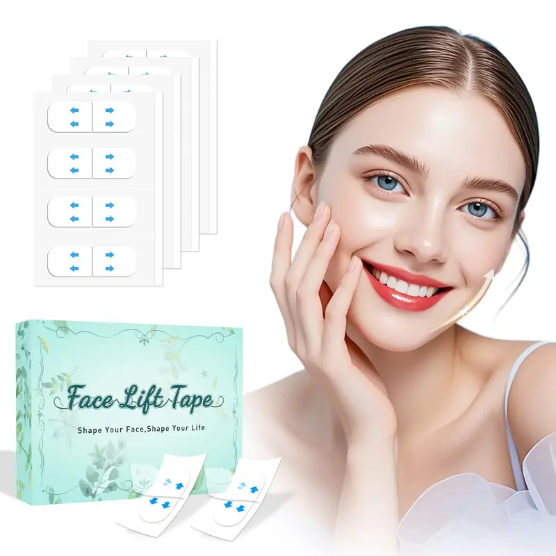 KOSOBO Bande Liftante Invisible pour Cou et Visage – Lift Instantané Sous Maquillage (Pack de 280)