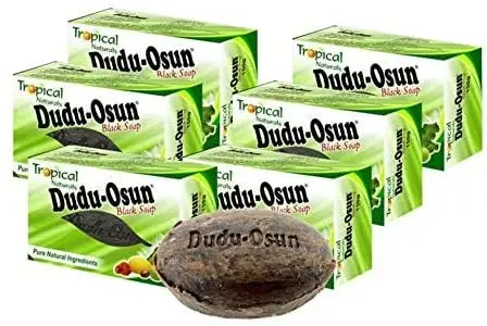 Kovafood Dudu Osun Savon Noir Africain Original – 150 g, lot de 6