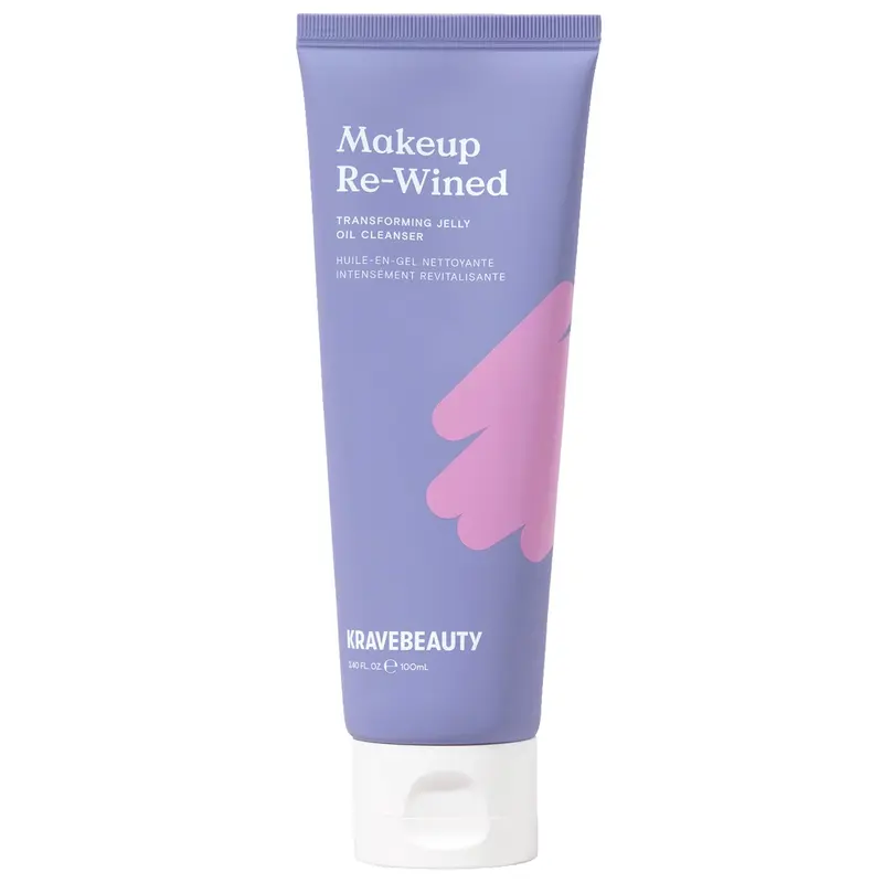 KraveBeauty Makeup Re-Wined Nettoyant Gelée-Huile – Démaquillant K-Beauty Doux, Vegan et Cruelty-Free, 100 ml, Pack d'1