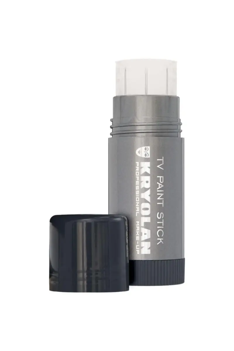Kryolan TV Paint Stick 070 – Mat Blanc | Fond de Teint Stick Professionnel, Fabriqué aux États‑Unis
