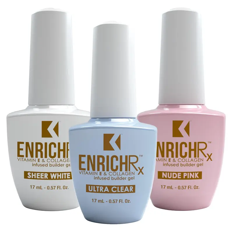 KUPA EnrichRx Trio Pack – Gel de Construction pour Ongles en Gel
