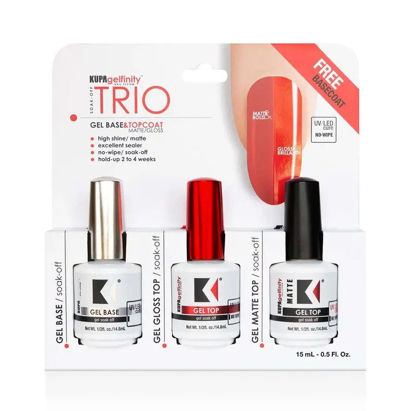 KUPA Gelfinity - Gel soak-off Base et Couche de finition