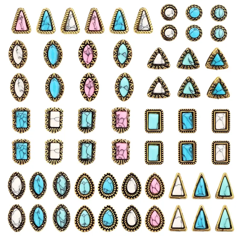 KURTOPLLY – 60 charms d’ongles Western cow-boy, 30 modèles disponibles — bijoux, coques et pendentifs