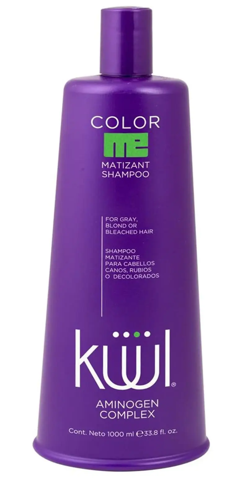 KUUL Matizant Shampoing Violet 1000 ml – Neutralise les Jaunissements et Sublime les Reflets Cendrés