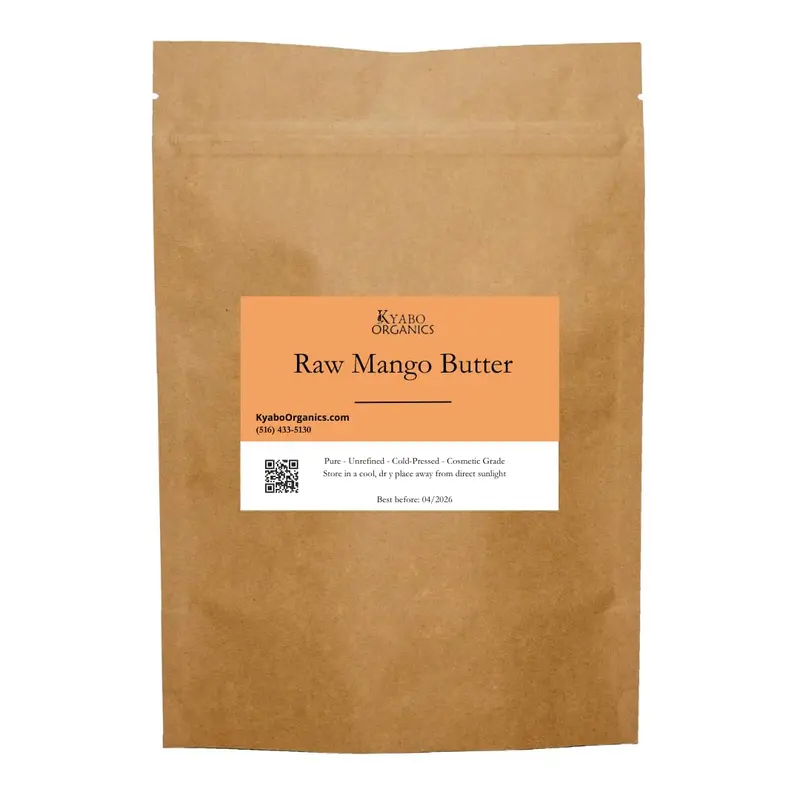 Kyabo Beurre de Mangue 3 Lbs Bio • Non Raffiné • Pressé à Froid • Hydratation Naturelle et DIY Cosmétiques