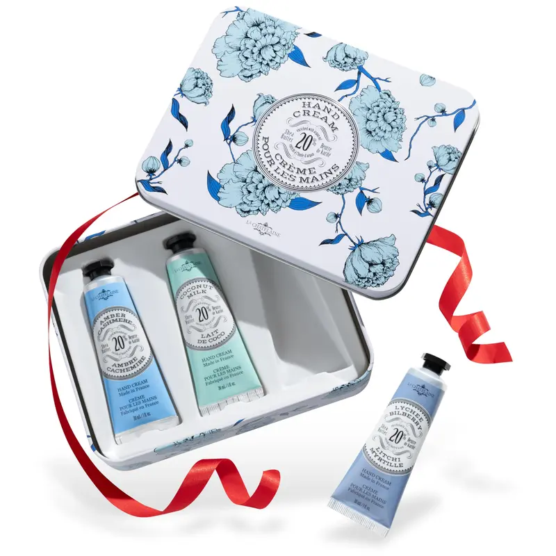 La Chatelaine Coffret Trio pour les Mains – Crèmes Hydratantes 20% Beurre de Karité Biologique, Made in France