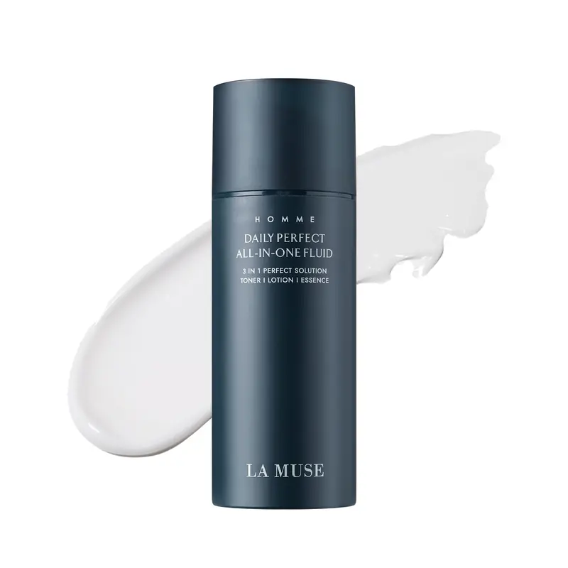 LA MUSE Homme Daily – Soin 3-en-1 Tonique, Lotion et Essence pour Homme | Hydratant léger après-rasage, peaux sensibles et mixtes | Inspiré des soins coréens | Format original