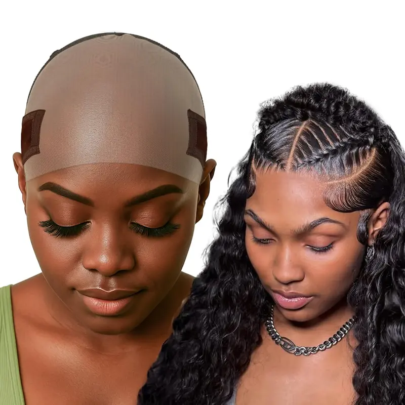 Labhairs Lace-MAX Wig Grip Cap – Capuchon anti-glisse pour perruques Lace Front, ajustable, taille unique, marron