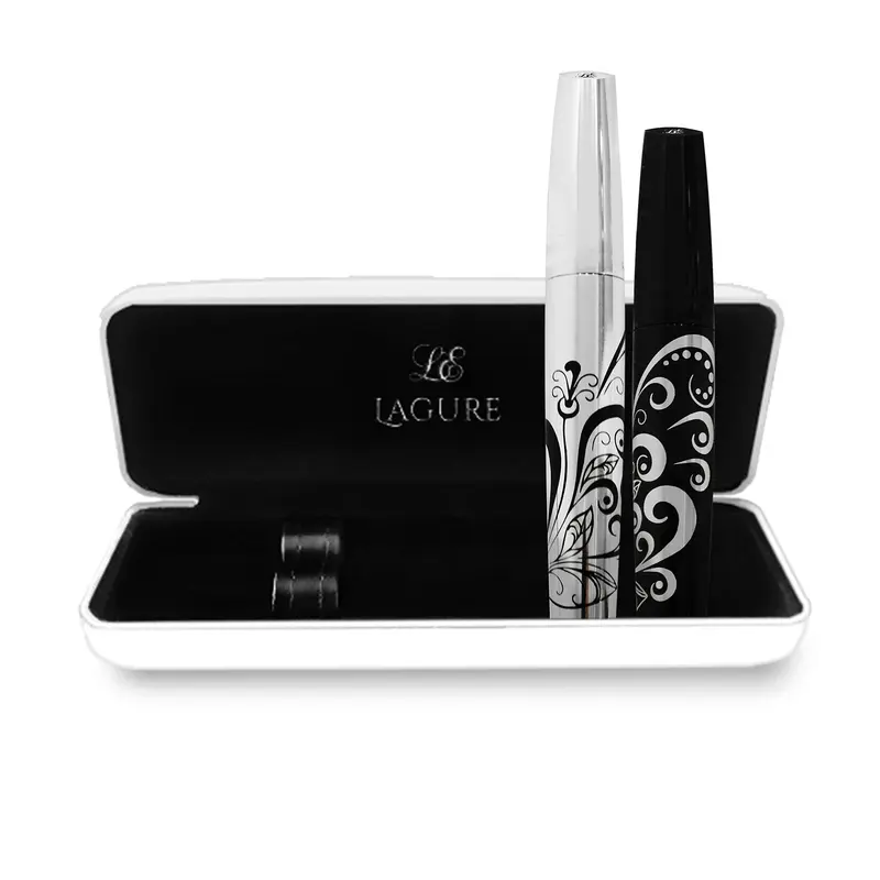 Lagure Mascara 400x Fibre – Pour épaissir et allonger les cils, Waterproof, Hypoallégénique – Étui inclus