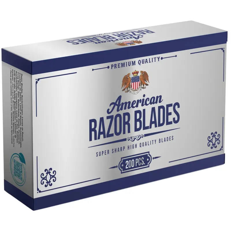Lames américaines à double tranchant par The Shave Factory — Acier japonais, pack 200