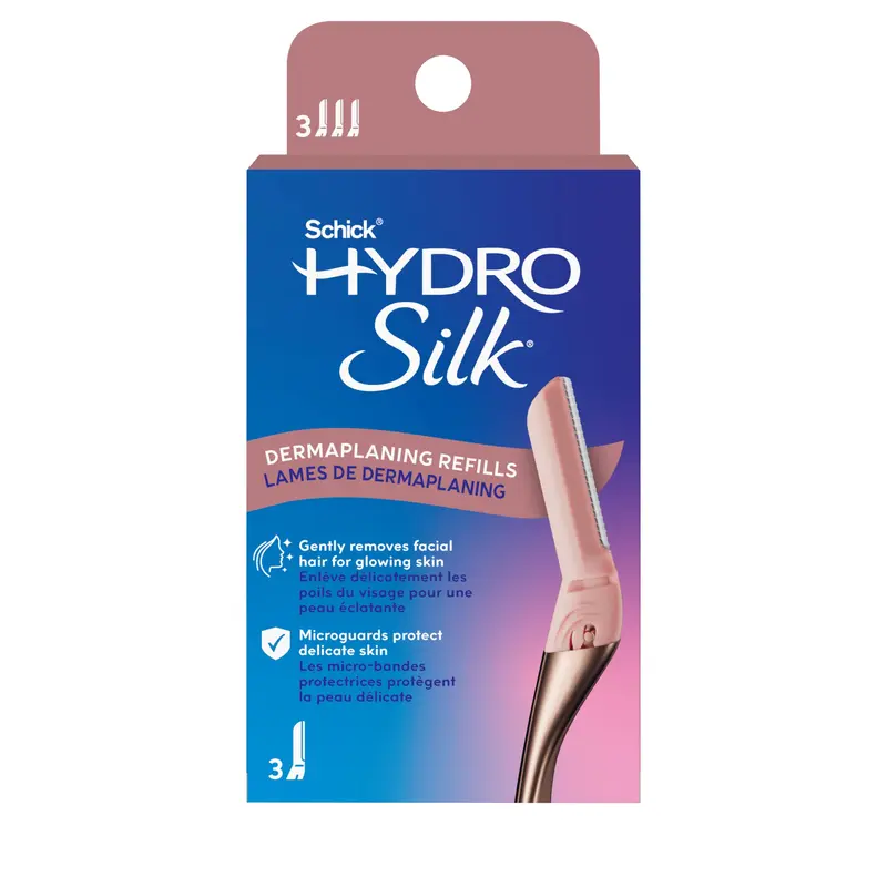 Lames de Rechange Schick Hydro Silk Dermaplaning Wand – Ensemble de 3 lames