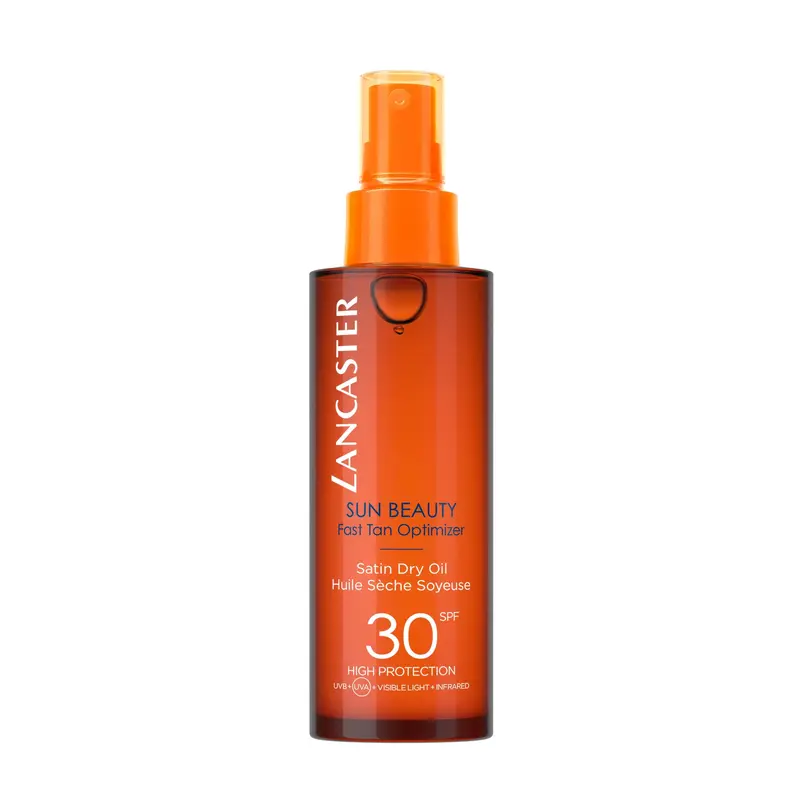 Lancaster Sun Beauty Huile Satinée Sèche – Optimiseur de bronzage rapide FPS 30 (148 ml)