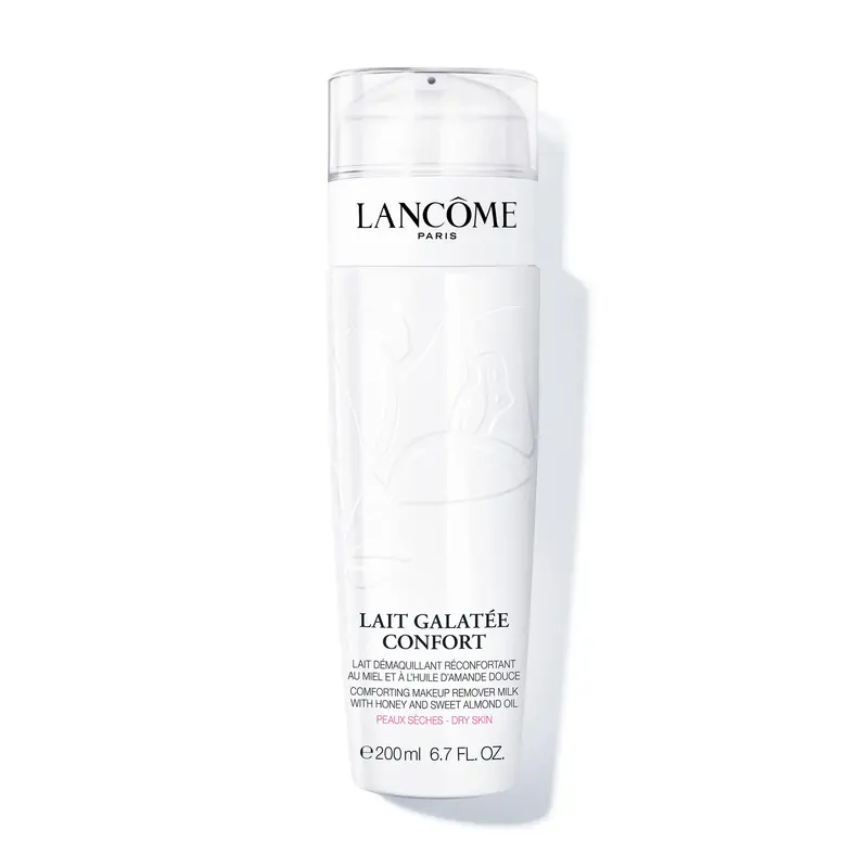 Lancôme Lait Galatée Confort – Démaquillant et Nettoyant Visage, miel et huile d'amande douce, 198 ml