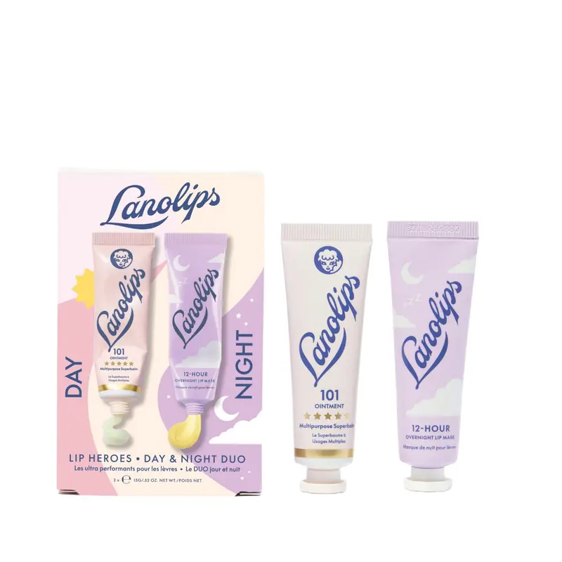 Lanolips 101 Baume à Lèvres et Masque de Nuit – Duo Hydratation Jour et Nuit