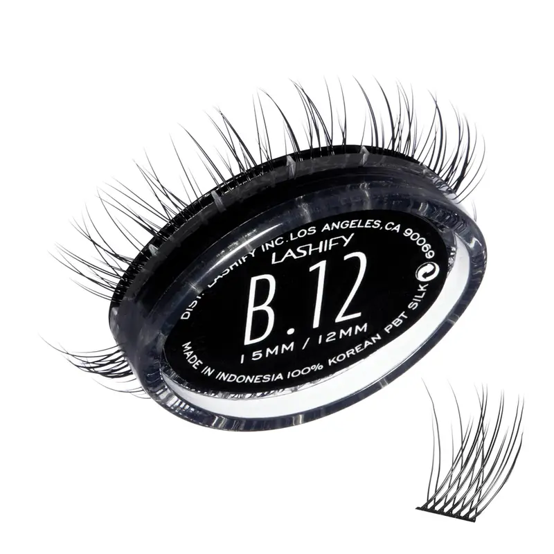 Lashify Bold 12mm Gossamer – Extensions DIY Noires pour un Regard Naturel et Volumineux