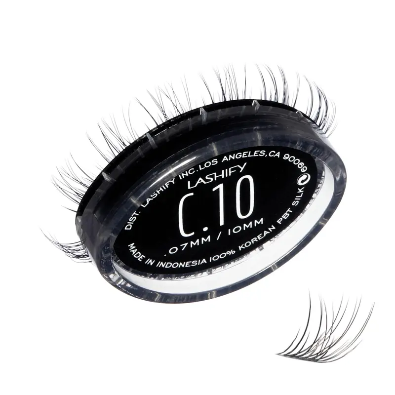 Lashify Curl 10mm Gossamer Recharge – Extensions de cils à faire soi-même Noir | Regard naturel