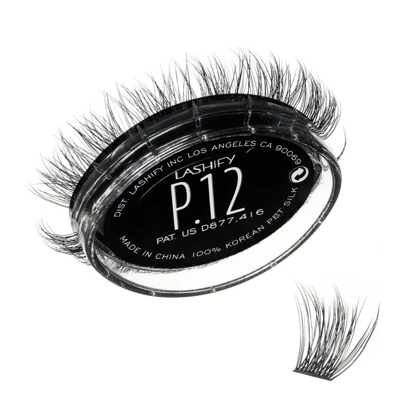 Lashify Plushy Gossamer 12mm Noir – Faux-cils DIY pour un volume naturel