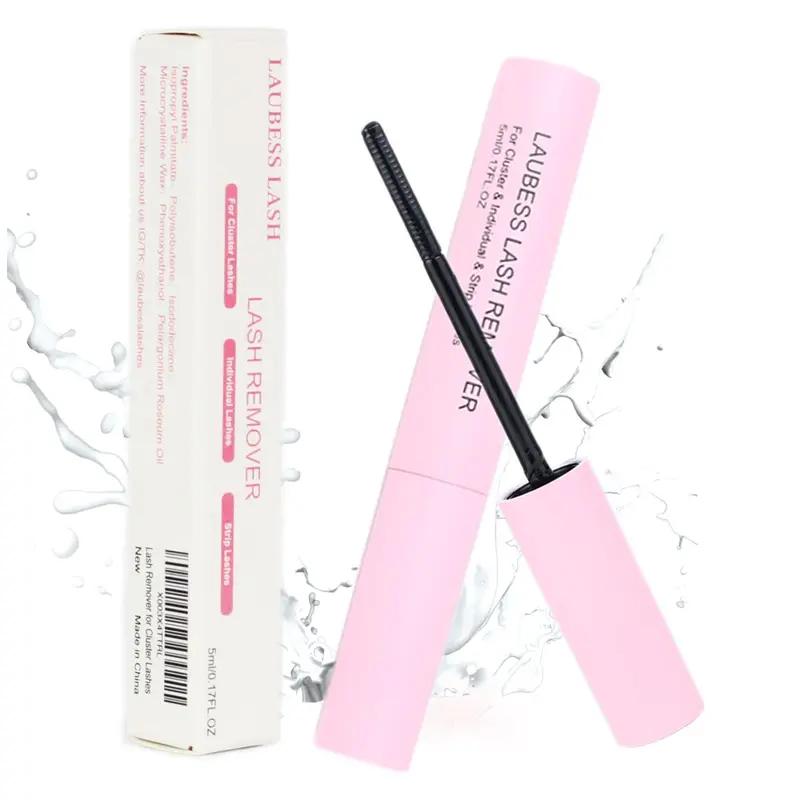 LAUBESS LASH Démaquillant pour extensions de cils en grappes – 5 ml, retrait à domicile