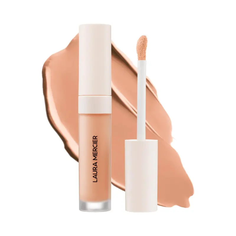Laura Mercier Real Flawless Sérum-Concealer – tenue longue, résistance à l'eau, sans huile, couvrance modulable 3N1 moyen neutre