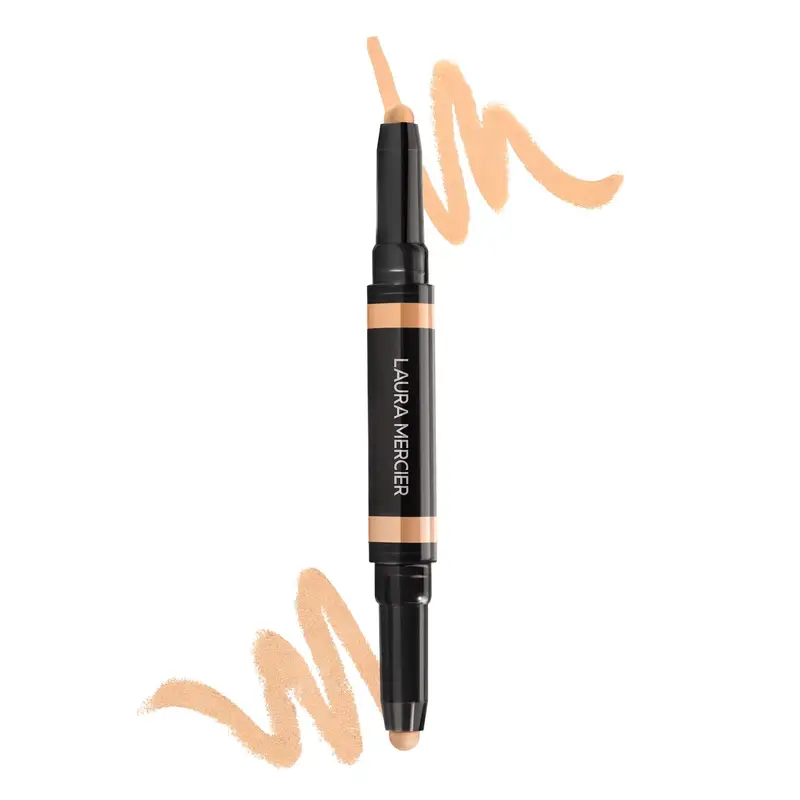 Laura Mercier Secret Camouflage Duo Éclaircissant et Correcteur – 2-en-1 pour le visage et les yeux, Haute couvrance, teinte 2W