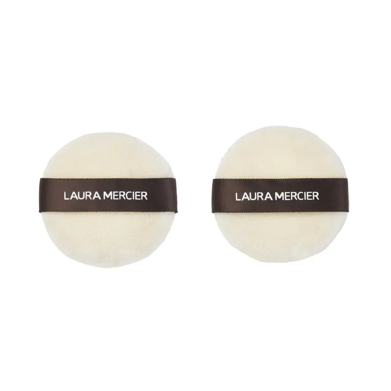 Laura Mercier Velour Puff – Lot de 2 éponges velours pour poudre libre