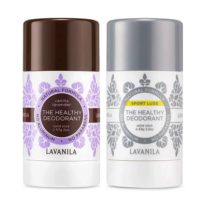 Lavanila Déodorant Sans Aluminium Sport Luxe + Vanille Lavande – 2x56 g Vegan