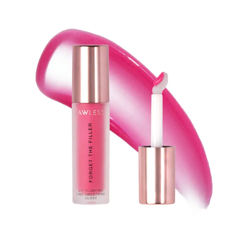 Lawless Forget The Filler – Gloss repulpant lissant pour lèvres, Pastèque juteuse – Rose, 0,11 fl oz (Lot de 1)