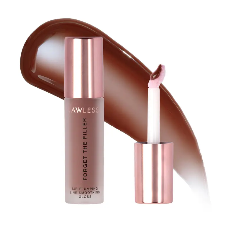 Lawless Forget The Filler Gloss repulpant pour lèvres – Maple Sugar Brown, 0,11 oz