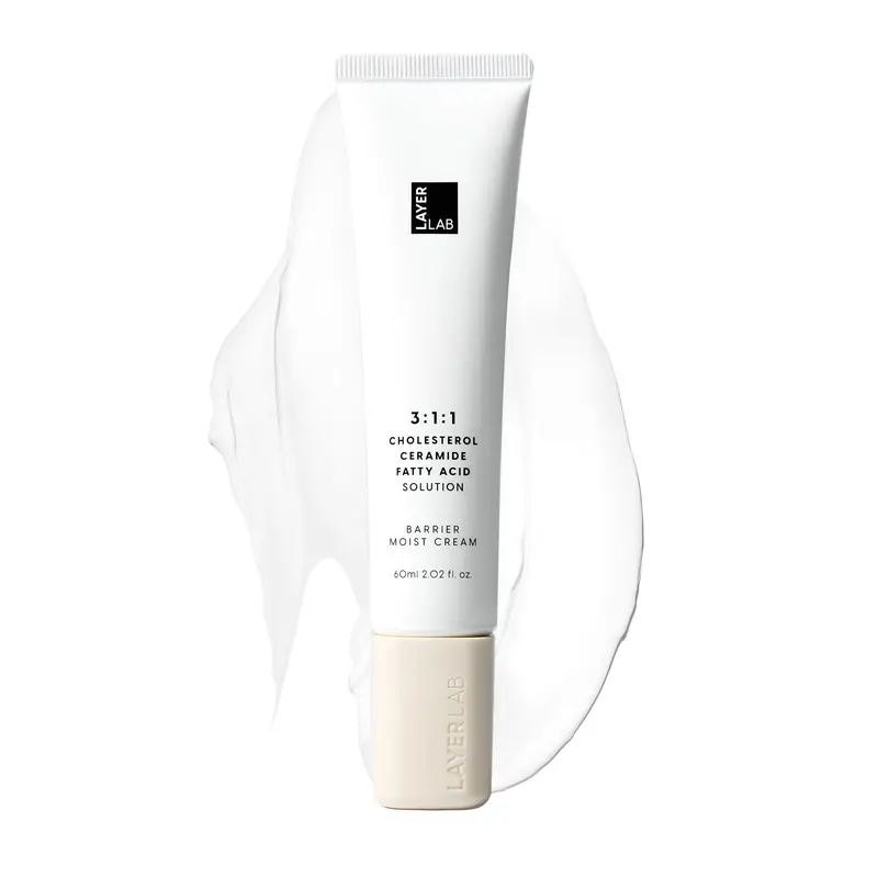 LAYERLAB Barrier Moist Cream – Hydratation jusqu’à 100 h et Barrière cutanée renforcée avec Beurre de Karité