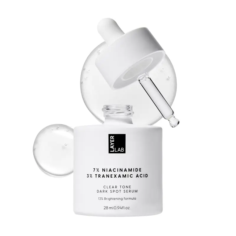 LayerLab Niacinamide 7% et Acide Tranexamique 3% – Sérum Complexe Éclat 13% pour Teint Uniforme | Hydratation Léger, Soin Coréen 28 ml