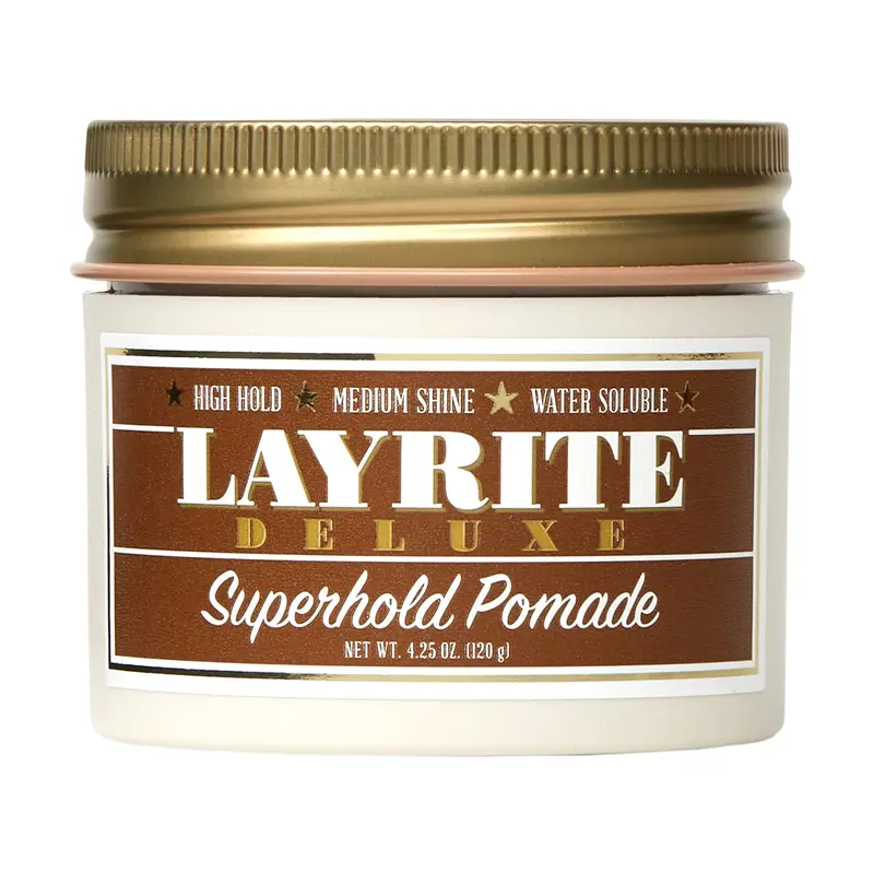 Layrite Superhold Pomade Orange – Tenue Extrême, Base Eau, 4,25 oz