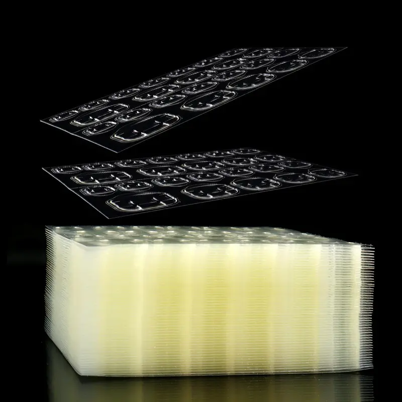 Laza – Onglets adhésifs fins double-face pour faux ongles, 1200 pièces, 50 feuilles