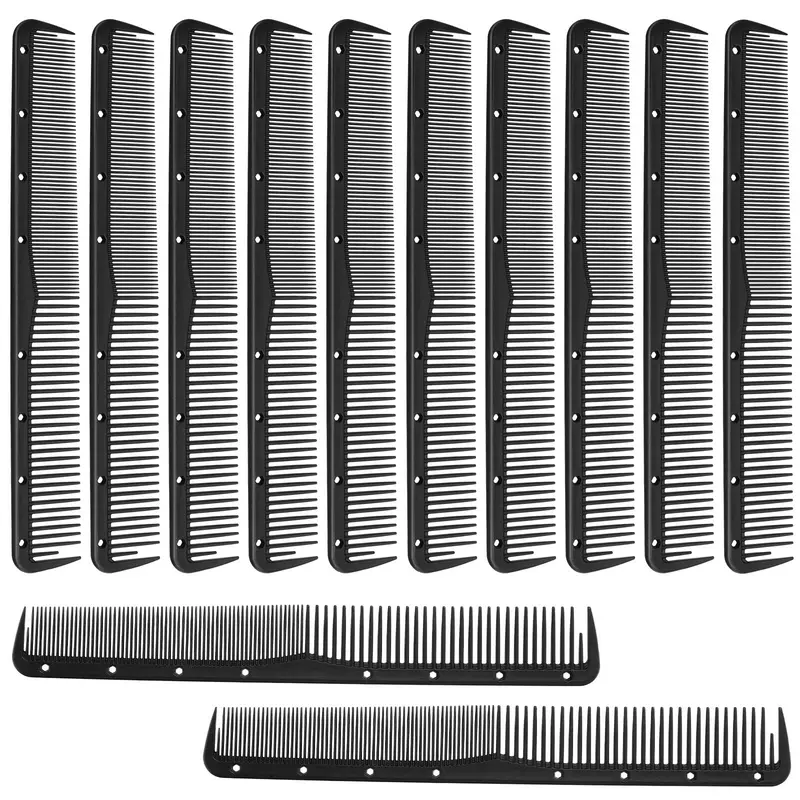 Leinuosen – Peignes fins en carbone, 12 pièces, pour salon, résistance thermique (noir)