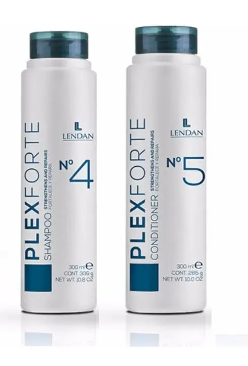 Lendan Plex Forte Kit N°4 + N°5 – Shampooing et Après-shampoing – 10,8 fl oz