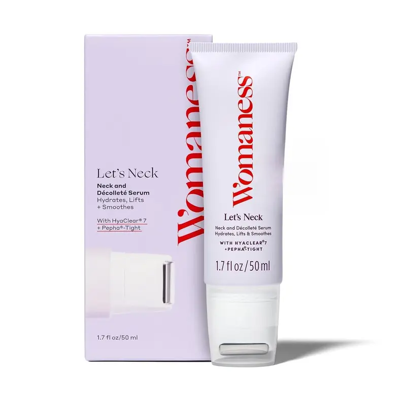 Let’s Neck Sérum du cou – Raffermissant, Roller frais et hydratant | Womaness 50 ml