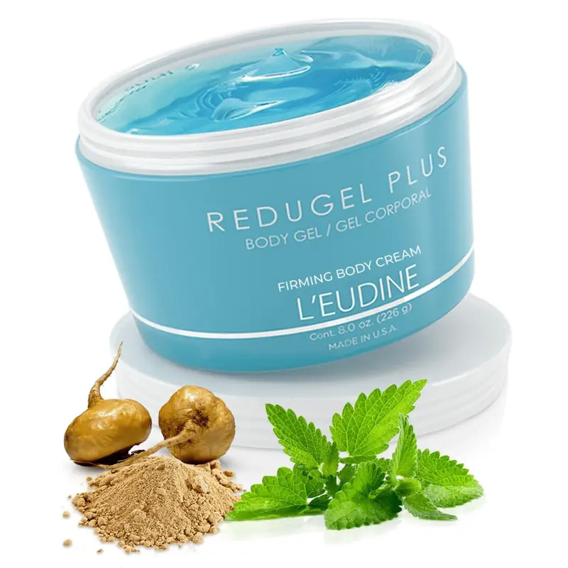 L’eudine Redugel Plus – Crème fermante pour le corps (ventre) – Menthe, Prêle, Algues et Maca – 8 oz