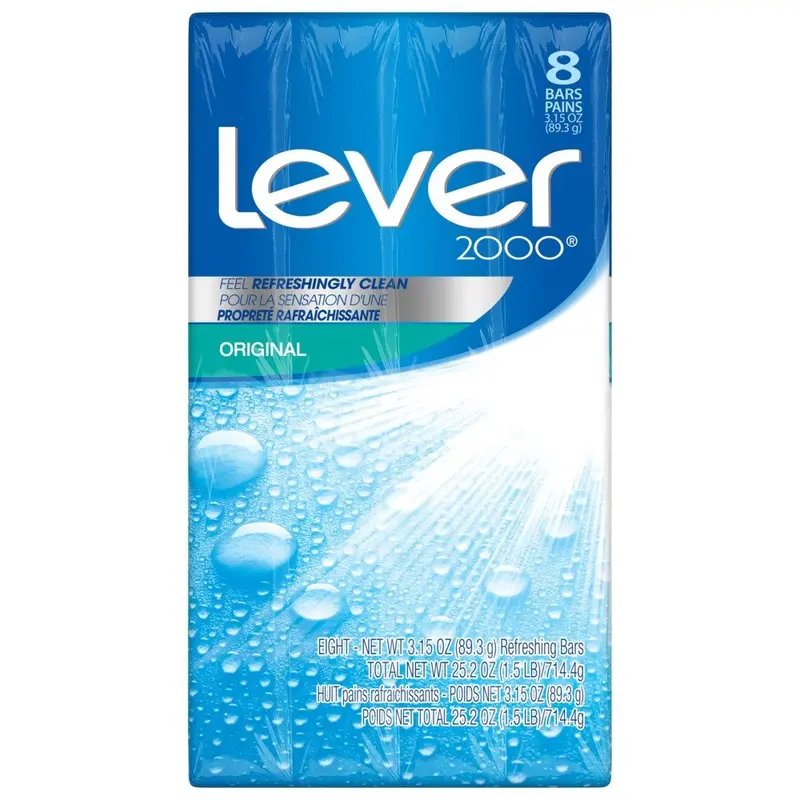 Lever 2000 Savon-barre Original – Pack de 8 barres de 3,15 oz