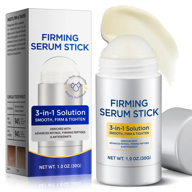 Liefiet Advanced Retinol Firming Serum Stick – 3 en 1 Visage et Cou, Raffermissant et Hydratant