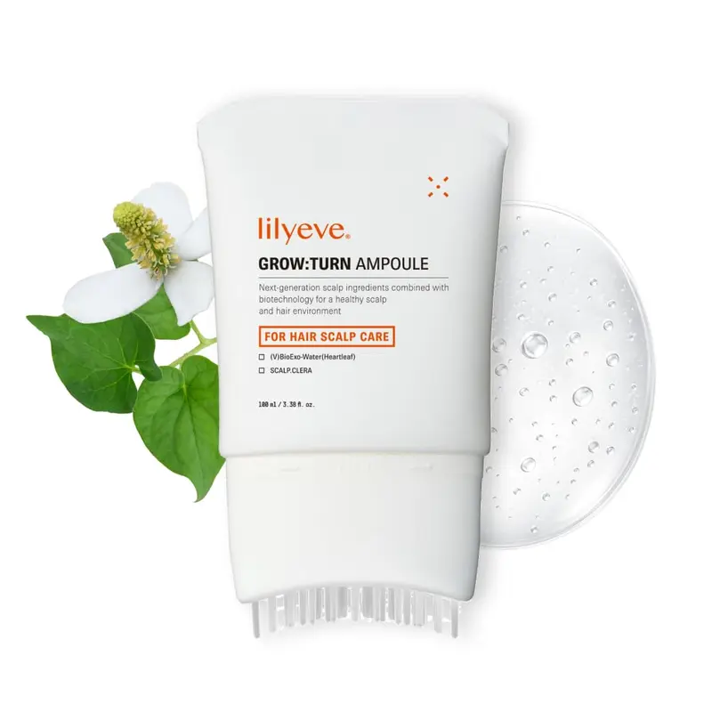 lilyeve GROWTURN Sérum capillaire à brosse intégrée — densité et croissance des cheveux, 3,38 oz