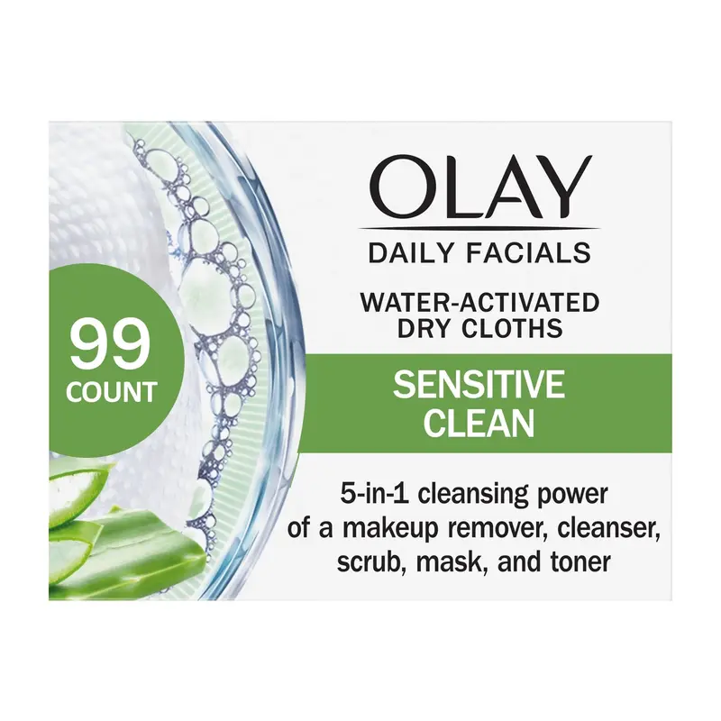 Lingettes démaquillant yeux Olay – Nettoyage doux, 99 ct (3 x 33 ct), sans alcool ni parfum