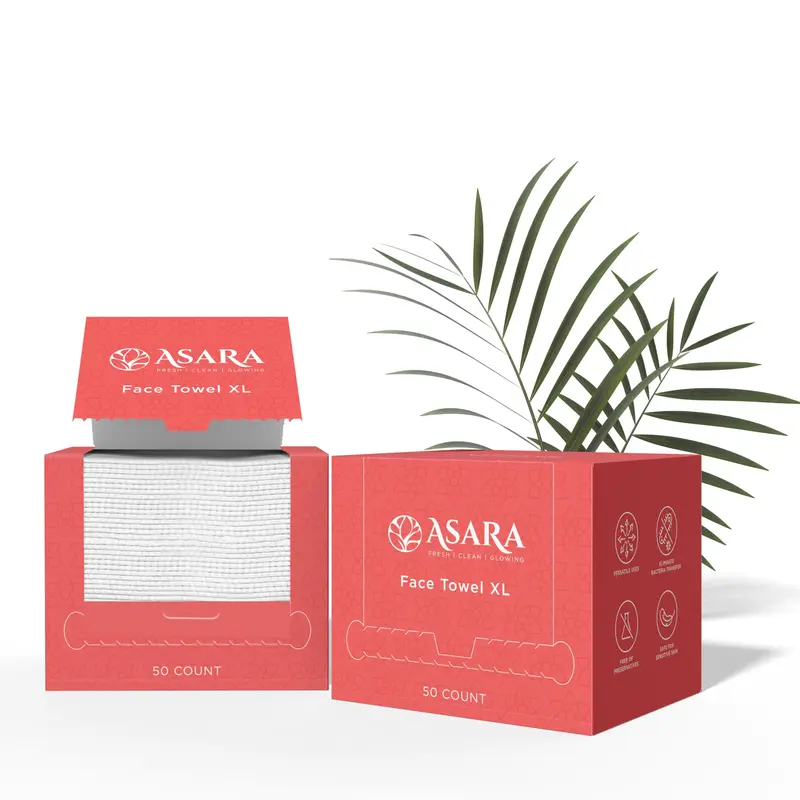 LINGETTES VISAGE XL ASARA NEW YORK PROBIOTIC SKIN SCIENCE – DÉMAQUILLAGE À L’EAU, BIO, VEGAN, 100 PIÈCES